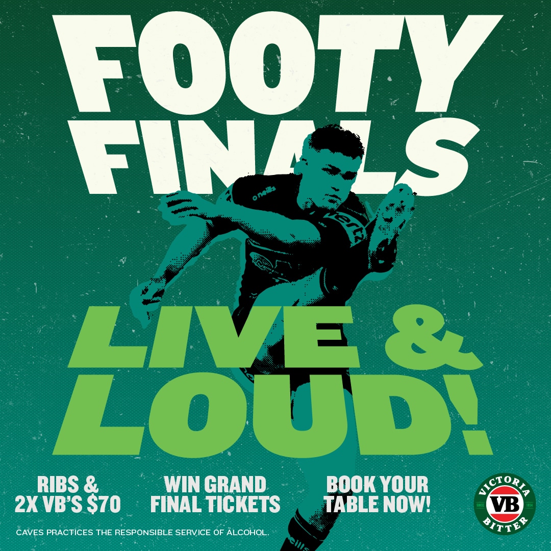 Footy Finals at Caves 1 Caves Footy Finals Static Digital Tile